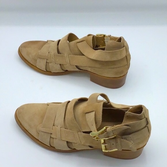 House of Harlow 1960 Amy Cut Out Suede Sand Boot 7. - Picture 5 of 14